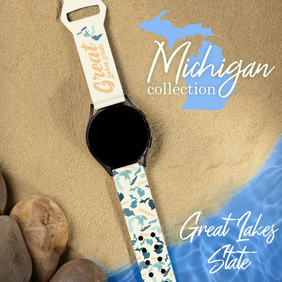 Michigan HD Watchband for Samsung, Garmin, Fossil, and More - Wear with style