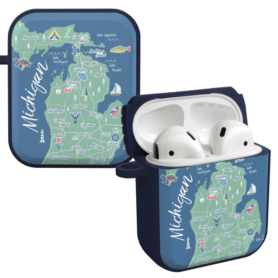 Michigan HDX Apple AirPods Gen 1 & 2 Case Cover - Wear with style