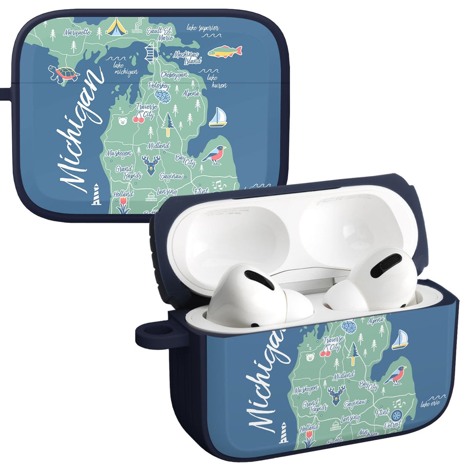 Michigan HDX Apple AirPods Pro 1 & 2 Case Cover - Wear with style