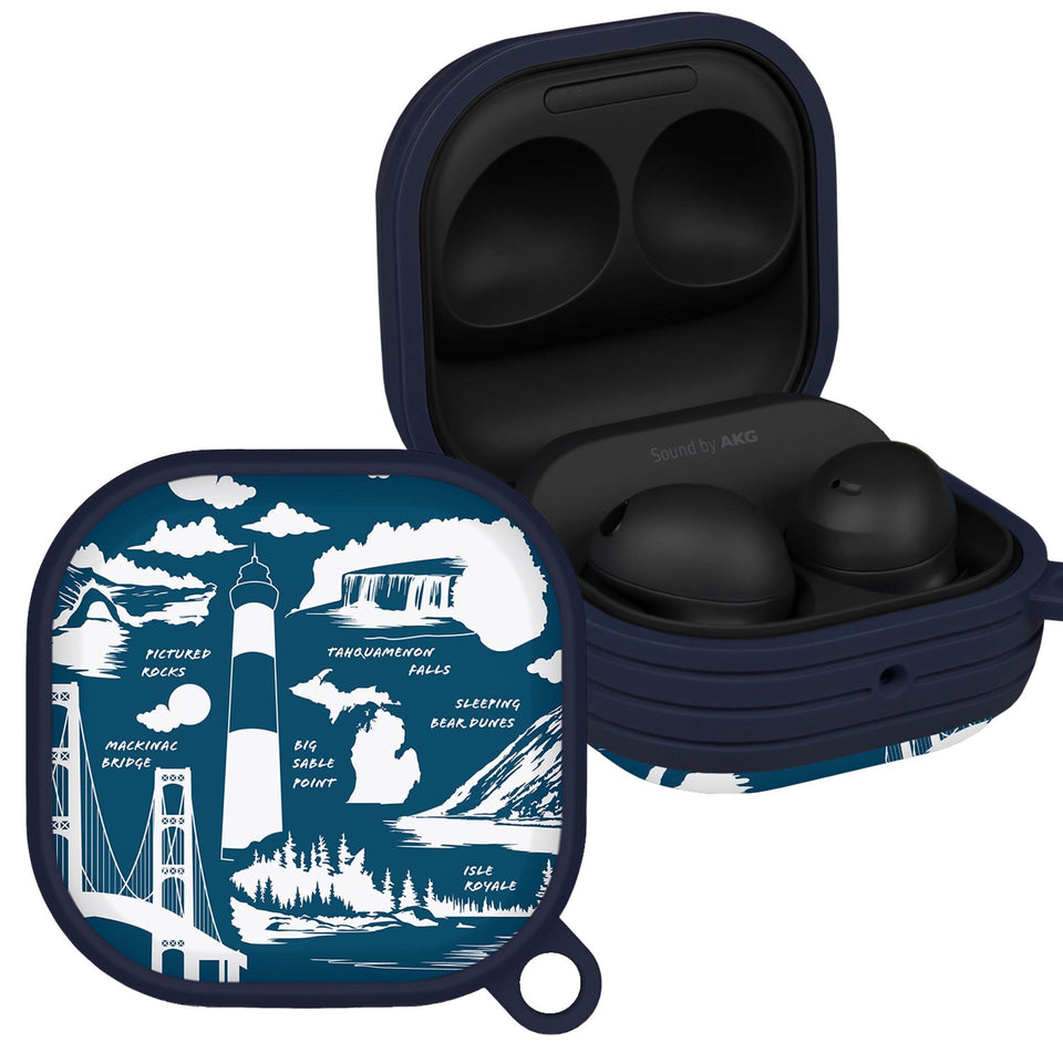 Michigan HDX Samsung Galaxy Buds Pro & Buds Live Case Cover - Wear with style