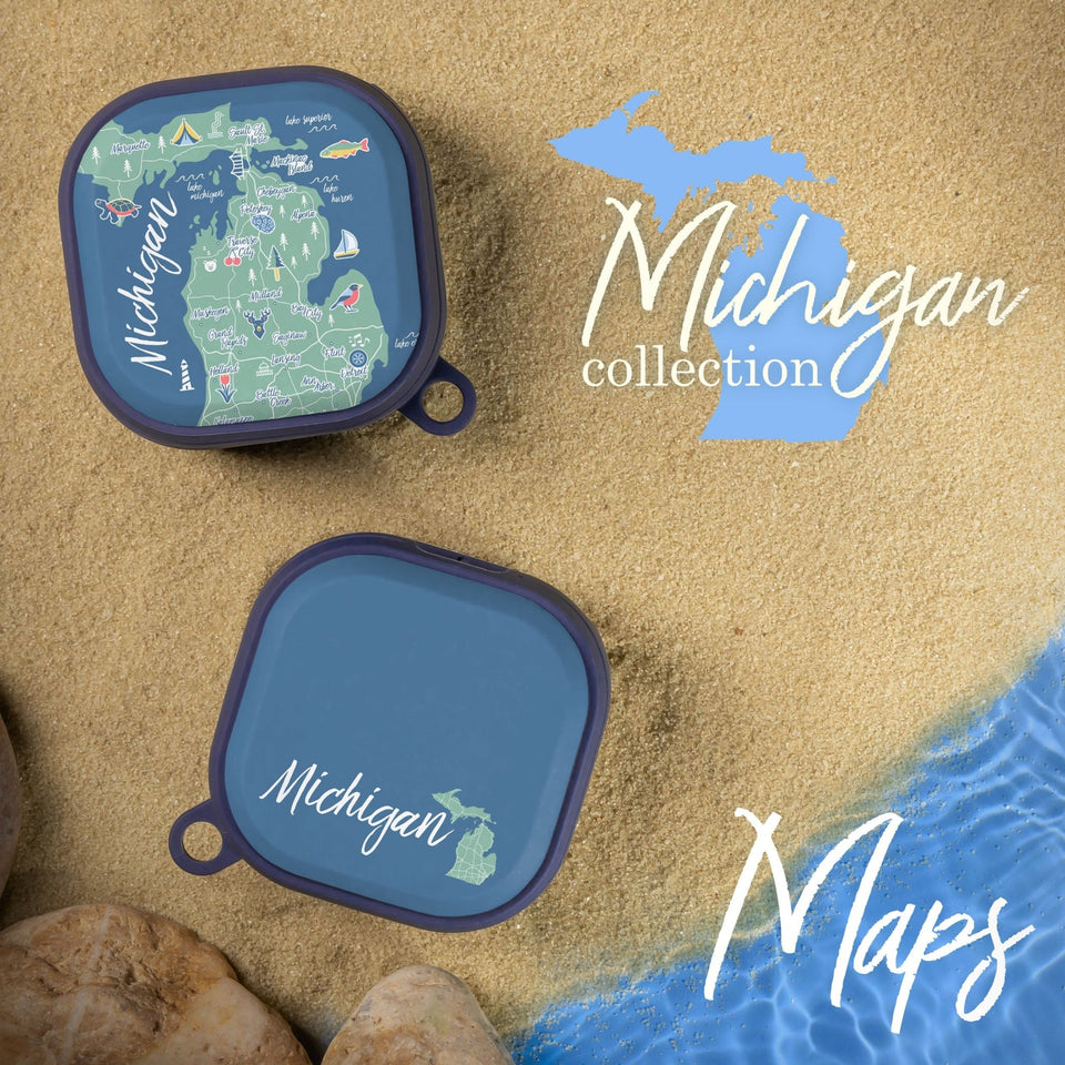 Michigan HDX Samsung Galaxy Buds Pro & Buds Live Case Cover - Wear with style