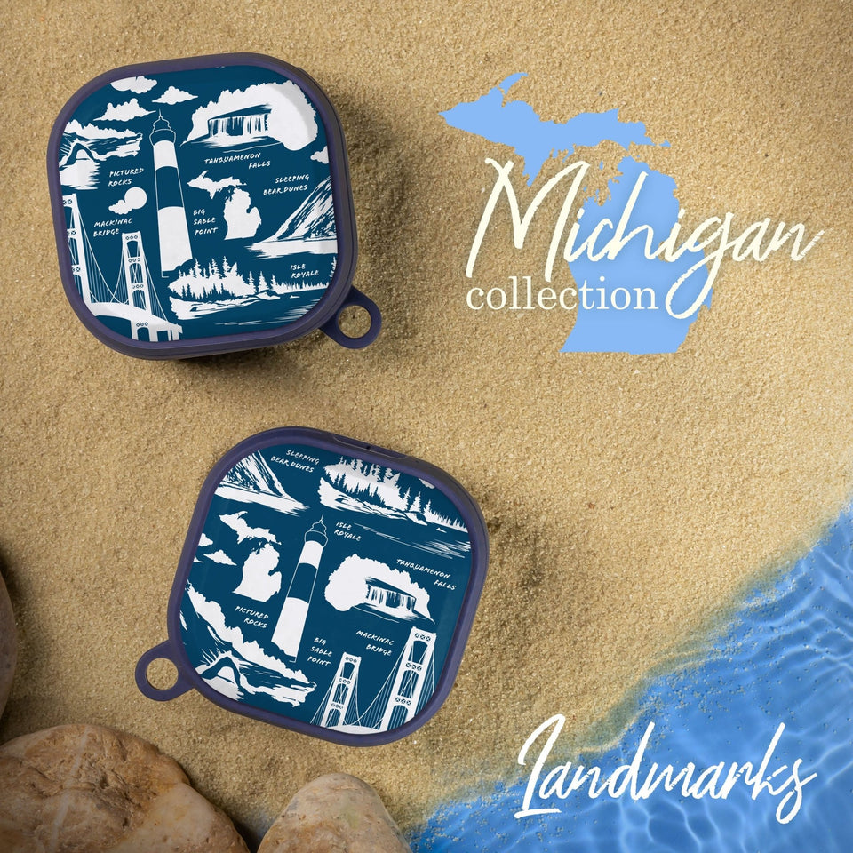 Michigan HDX Samsung Galaxy Buds Pro & Buds Live Case Cover - Wear with style