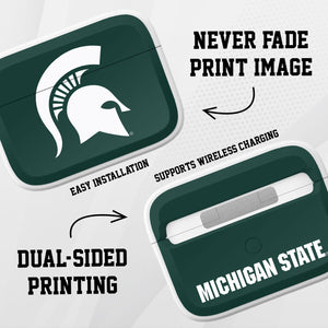Michigan State MSU Spartans HDX Apple Airpods Pro 1 & 2 Case Cover - Wear with style