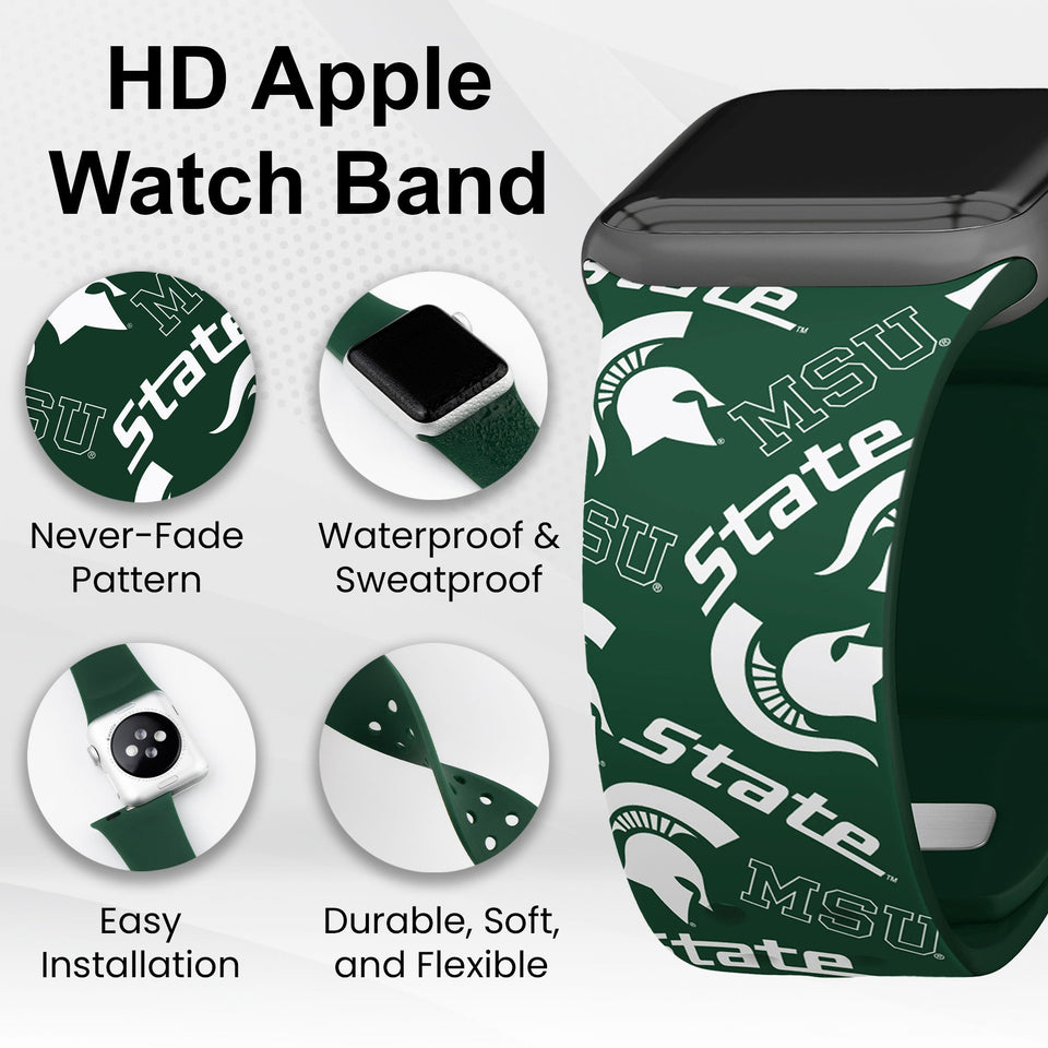 Michigan State Spartans HD Apple Watch Band - Wear with style