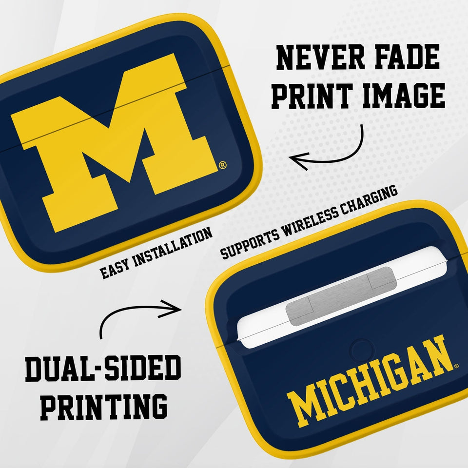 Michigan Wolverines HDX AirPods Pro 1 & 2 Case Cover - Wear with style
