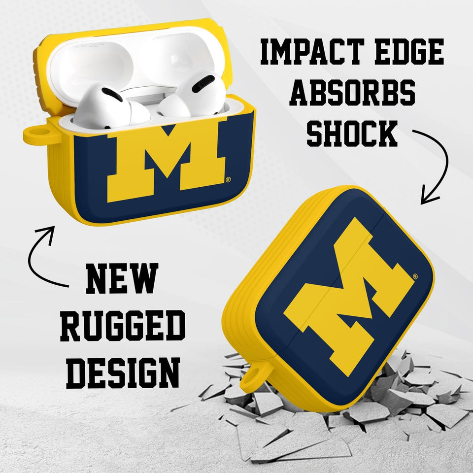 Michigan Wolverines HDX AirPods Pro 1 & 2 Case Cover - Wear with style