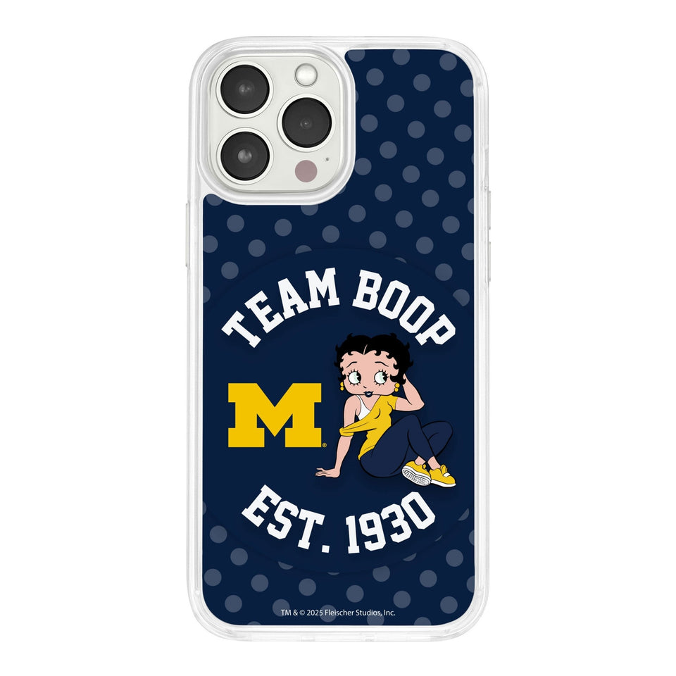 Michigan Wolverines X Betty Boop HD Apple iPhone 12 Mag - Safe Phone Case - Wear with style