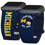 Michigan Wolverines X Betty Boop HD Apple Watch Band - Wear with style