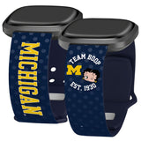 Michigan Wolverines X Betty Boop HD Fitbit Versa 3 & Sense Watch Band - Wear with style