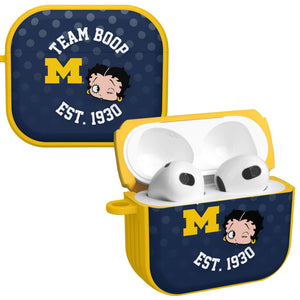 Michigan Wolverines X Betty Boop HDX Apple AirPods Gen 3 Case Cover - Wear with style