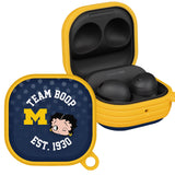 Michigan Wolverines X Betty Boop HDX Samsung Galaxy Buds Pro & Buds Live Case Cover - Wear with style
