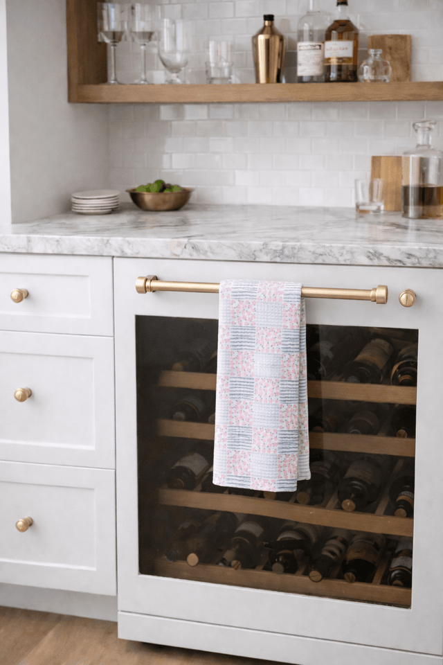 Mini Flowers Bar Towel-Pink - Wear with style