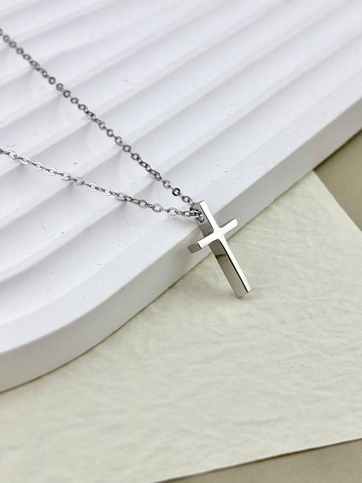 Minimalist Sterling Silver Cross Necklace | 925 Faith Jewelry with Cable Chain 18” | Collar de Cruz plata 925 - Wear with style