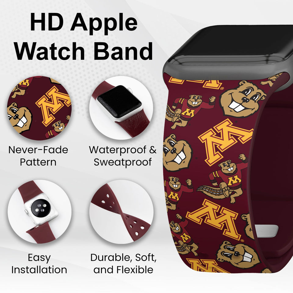 Minnesota Golden Gophers HD Apple Watch Band - Wear with style