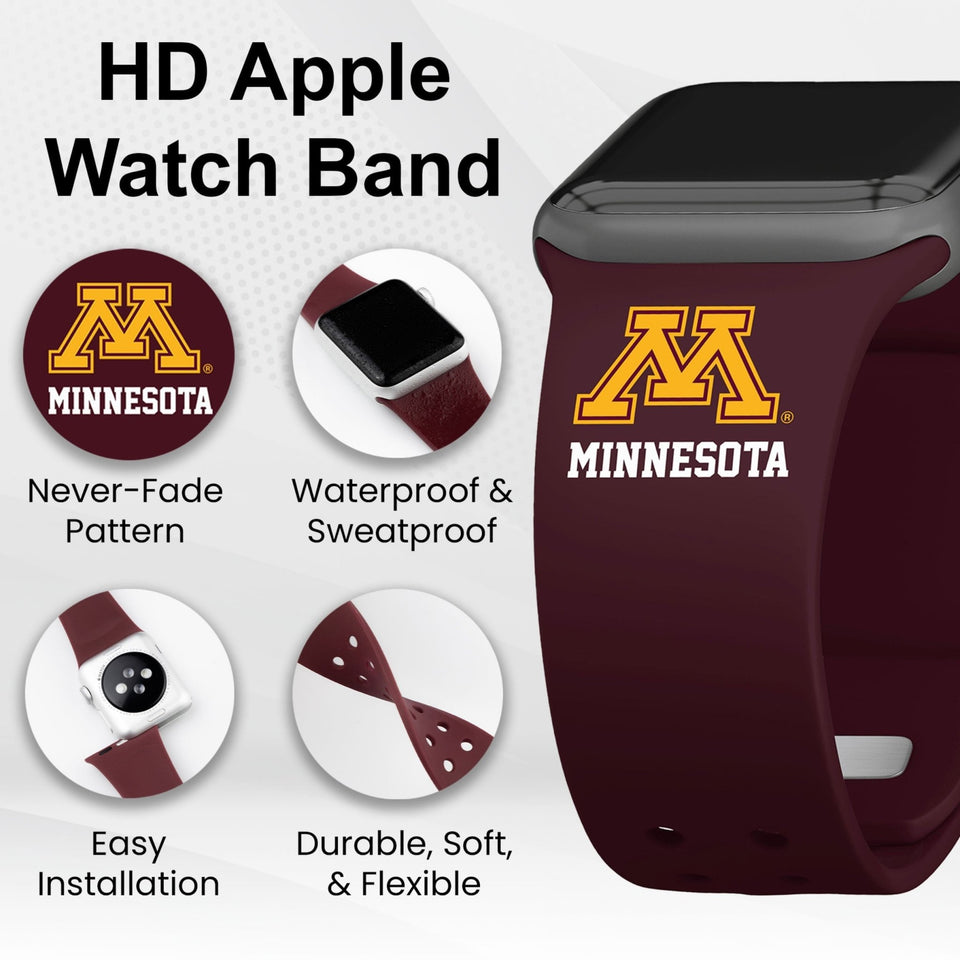 Minnesota Golden Gophers HD Apple Watch Band - Wear with style