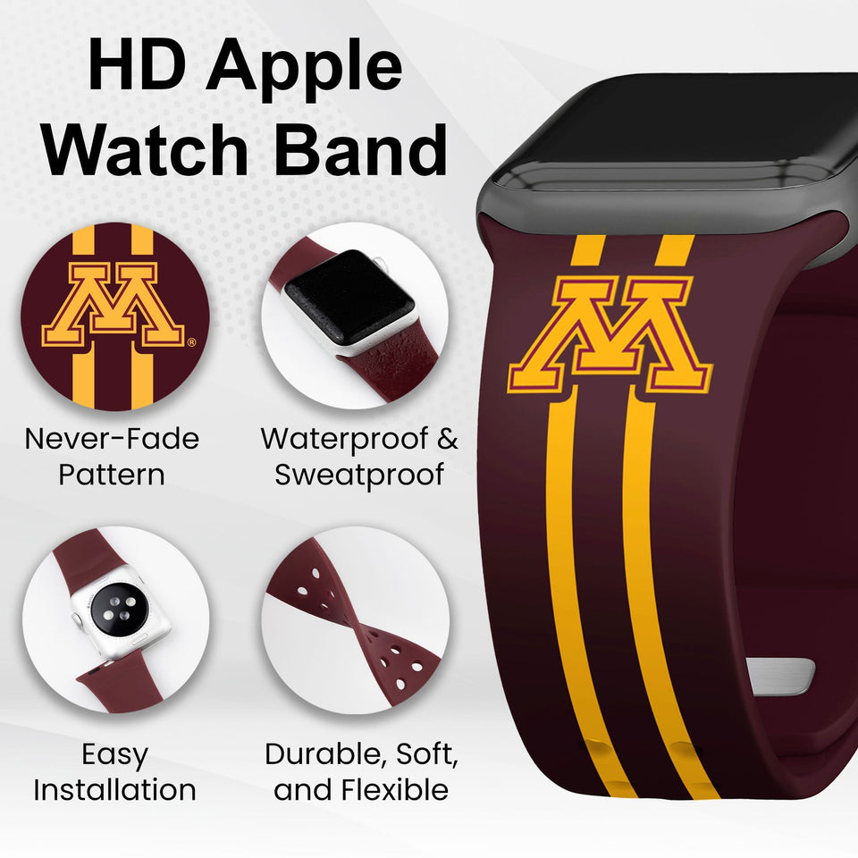Minnesota Golden Gophers HD Apple Watch Band - Wear with style