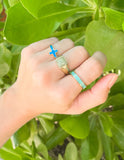 Mint Enamel Child of God Ring - Wear with style