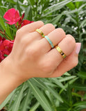 Mint Enamel Child of God Ring - Wear with style