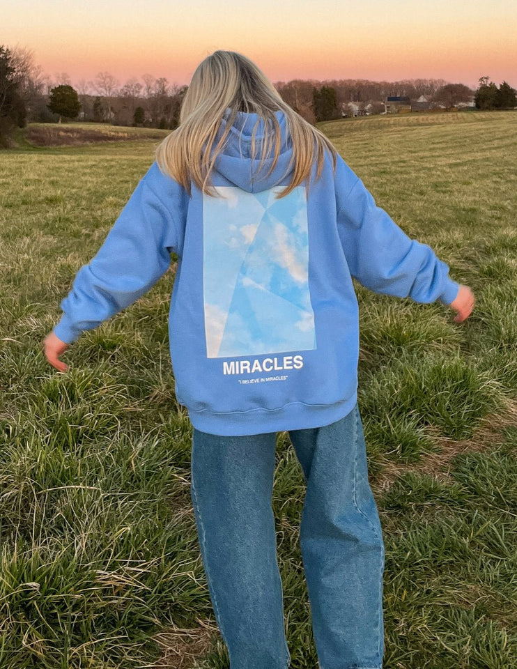 Miracles Blue Unisex Hoodie - Wear with style