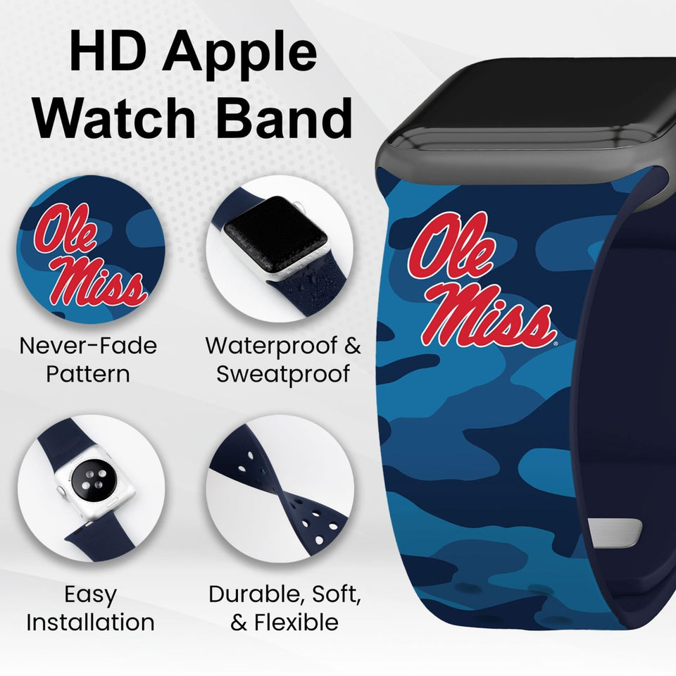 Mississippi Ole Miss HD Apple Watch Band - Wear with style
