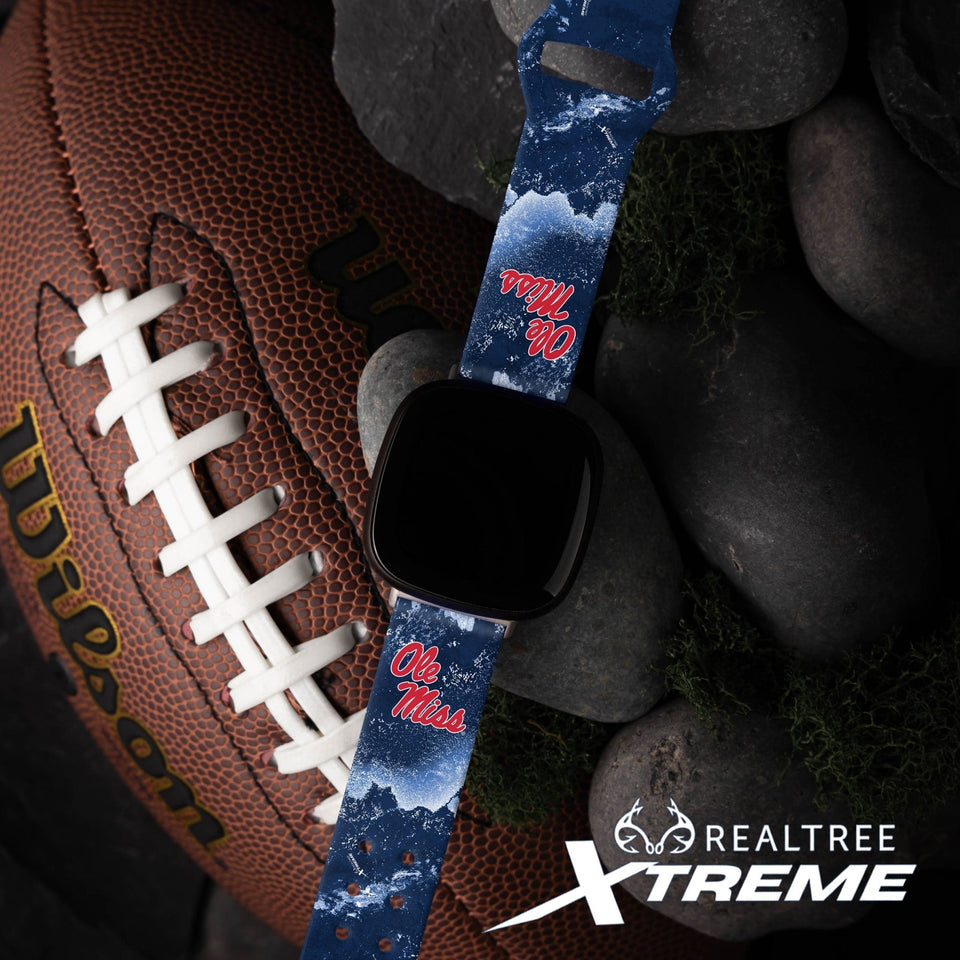 Mississippi Ole Miss Realtree HD Fitbit Versa 3 & Sense Watch Band - Wear with style