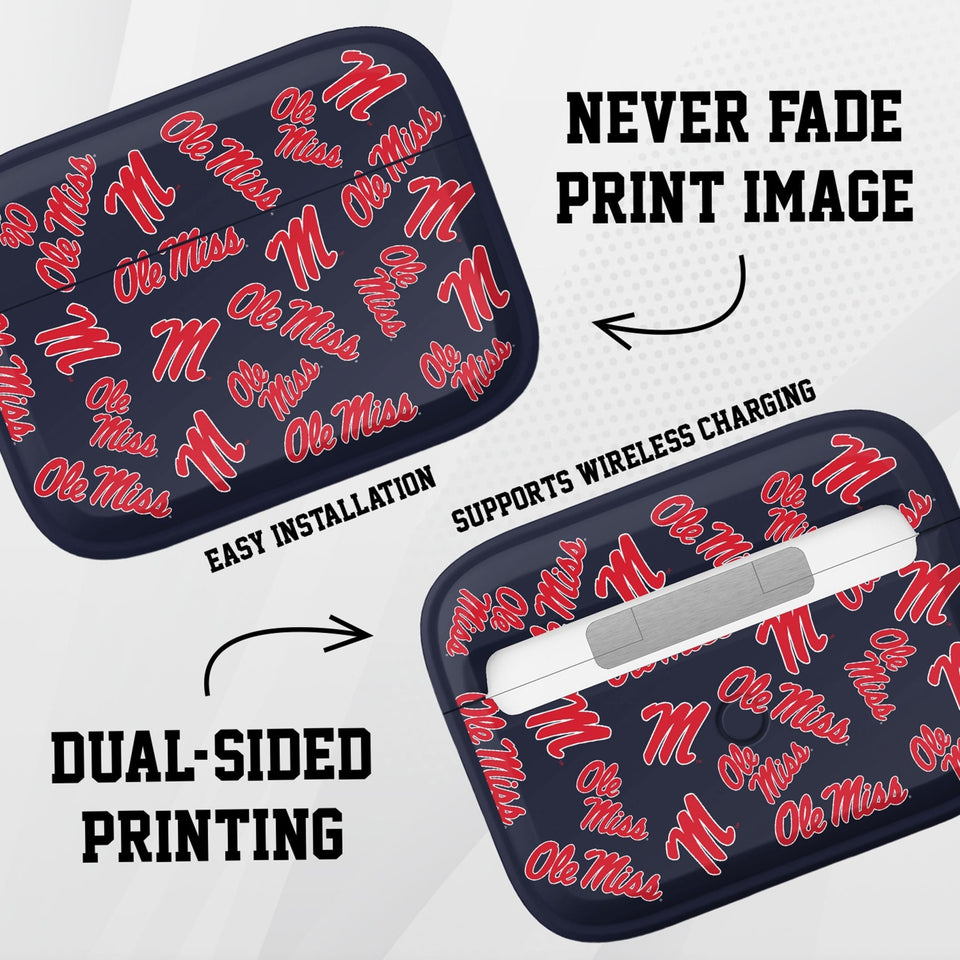 Mississippi Ole Miss Rebels HDX AirPods Pro 1 & 2 Case Cover - Wear with style