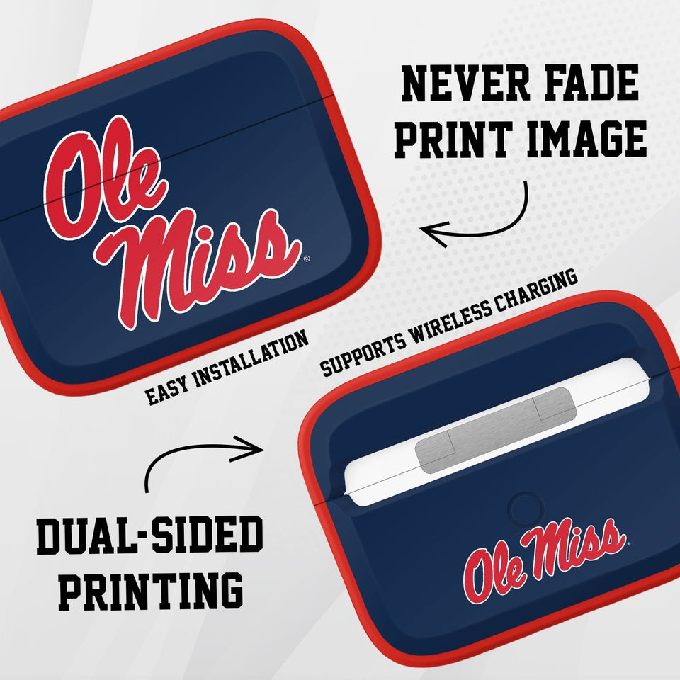 Mississippi Ole Miss Rebels HDX AirPods Pro 1 & 2 Case Cover - Wear with style