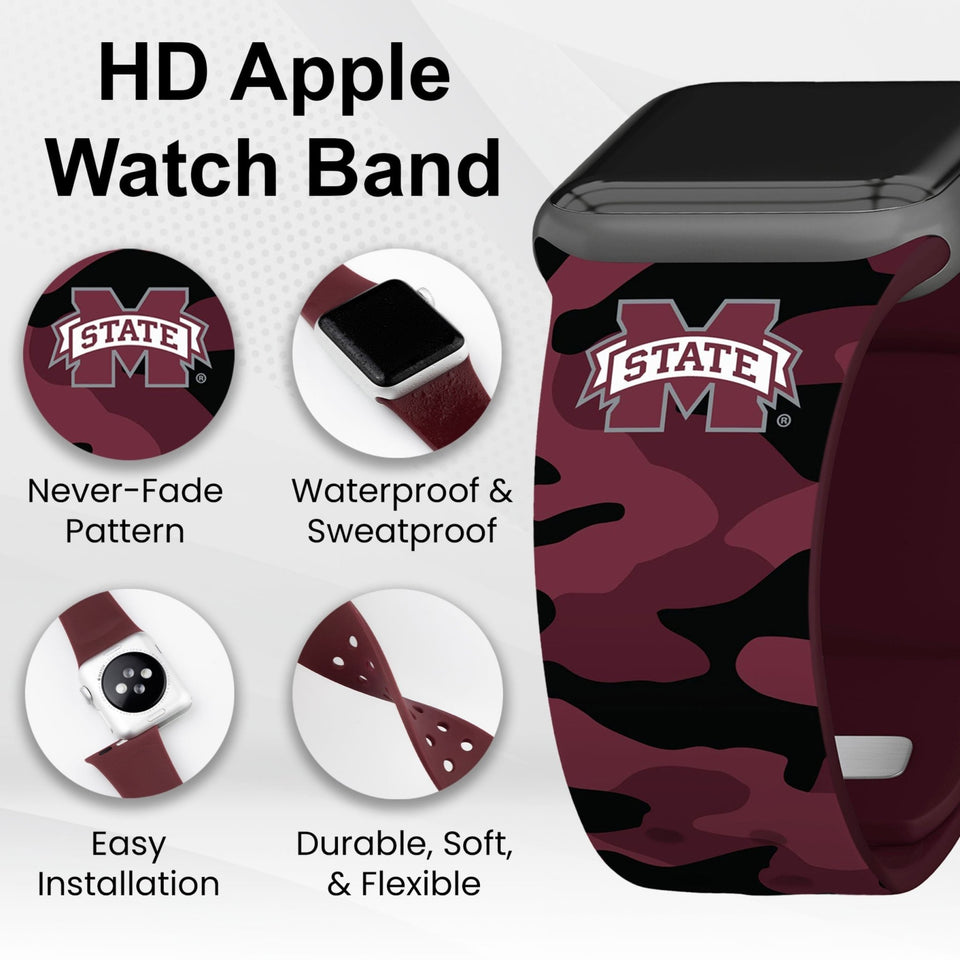 Mississippi State Bulldogs HD Apple Watch Band - Wear with style