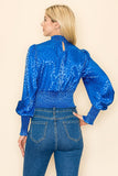 Mock Neck Long Sleeves Animal Print - Wear with style