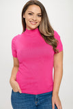 Mock Neck Top Short Sleeve - Wear with style