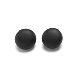 Mollie Barile Clip Earring Matte Black - Wear with style