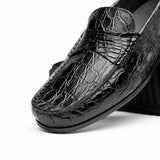 31-103-BKM MONZA Crocodile Driver, Black