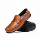 31-103-CGM MONZA Crocodile Driver, Cognac