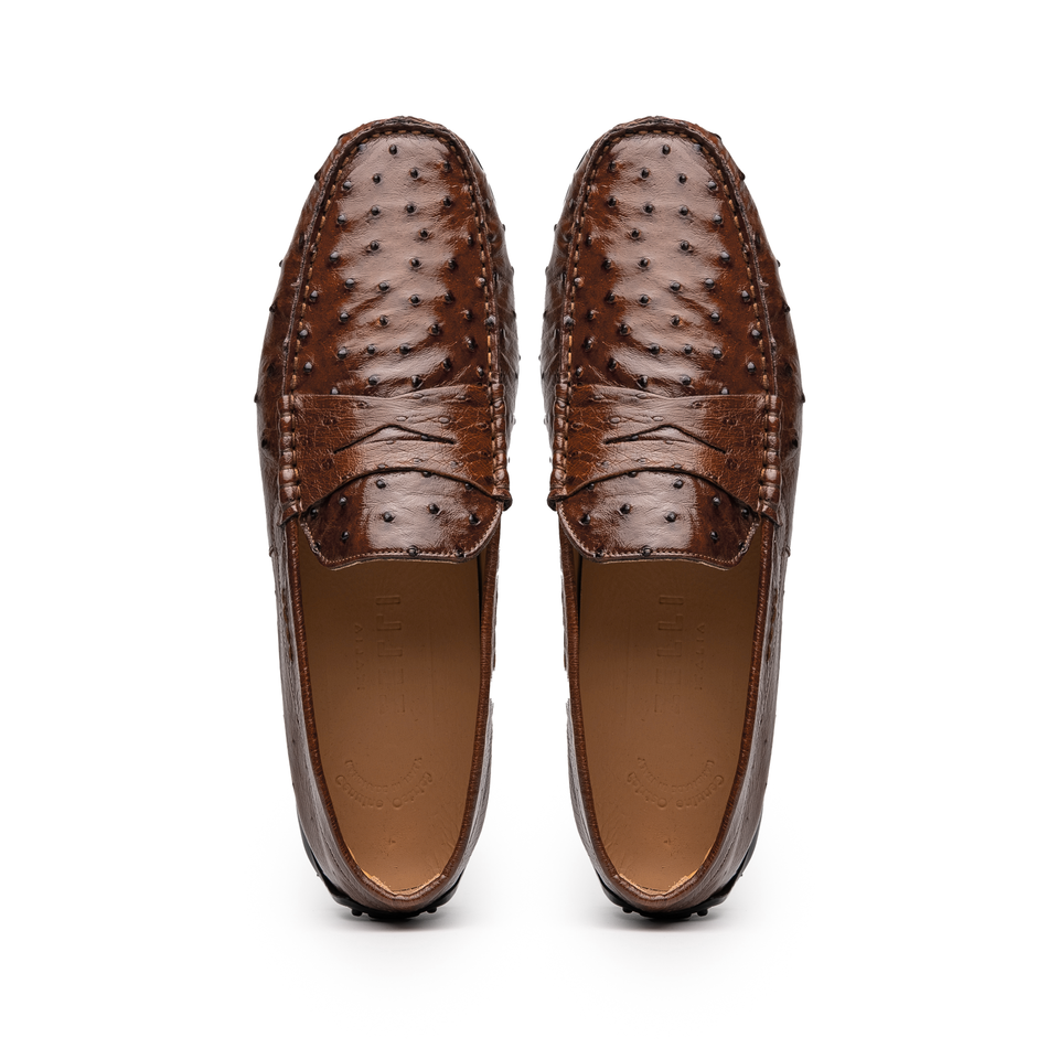 33-100-BRN MONZA Ostrich Quill Driver, Brown