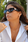 Mother of Pearl Initial Necklace Lightweight - Wear with style