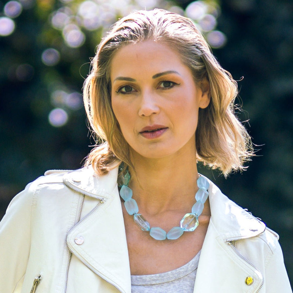 Nadia Necklace Baby Blue - Wear with style