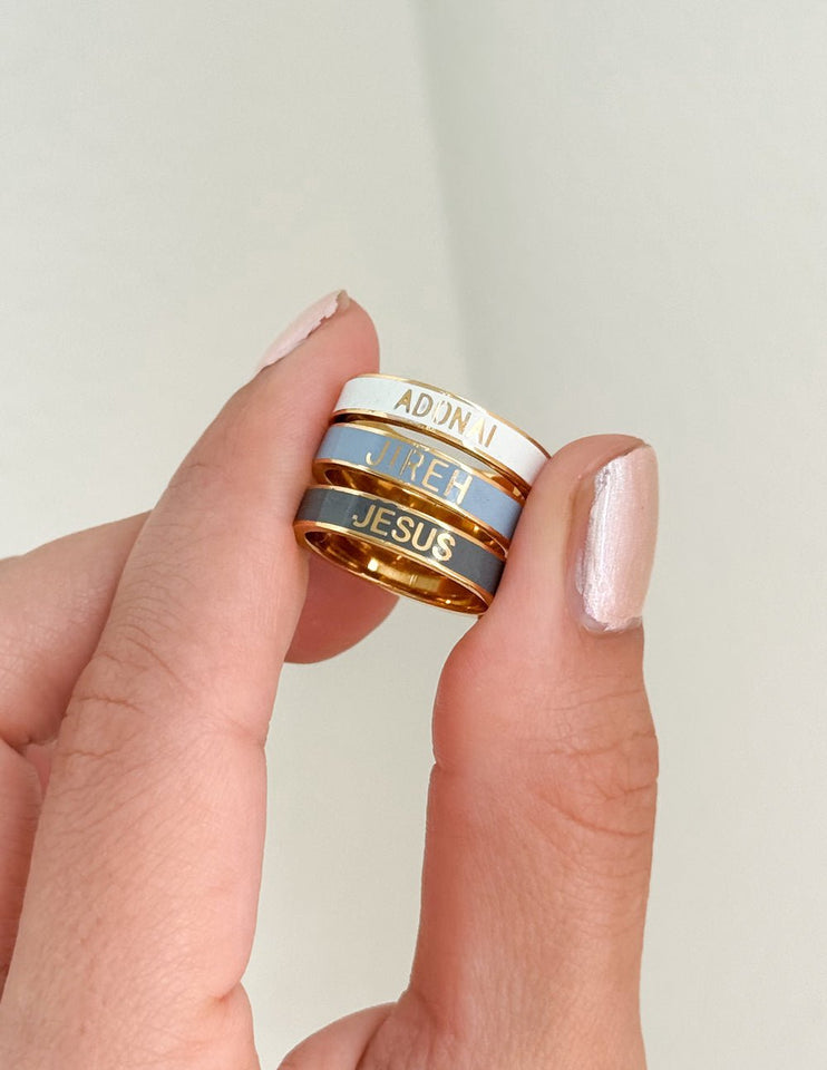 Names of God Enamel Ring Set - Wear with style