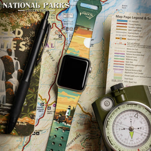 National Parks Acadia HD Fitbit Versa 3 & Sense 1 Watch Band - Wear with style