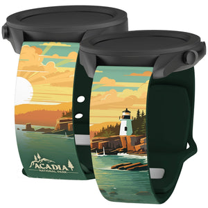 National Parks Acadia HD Watchband for Samsung, Garmin, Fossil, and More - Wear with style