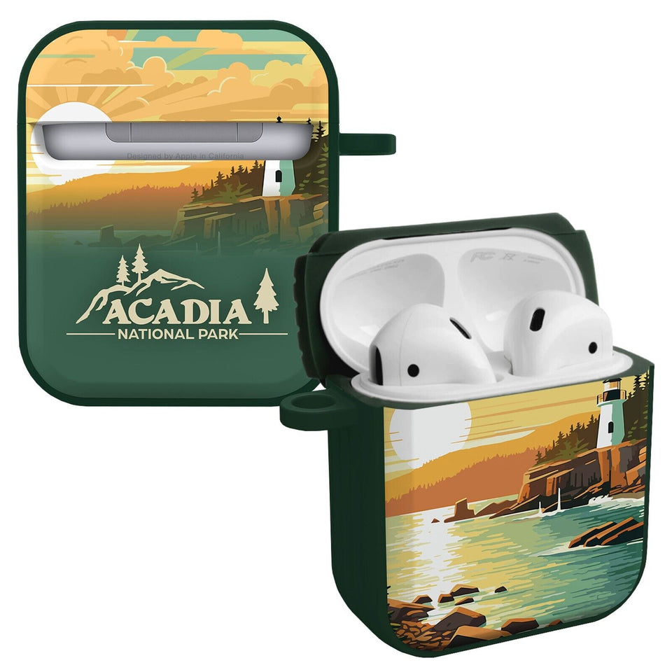National Parks Acadia HDX Apple Airpods Gen 1 & 2 Case Cover - Wear with style