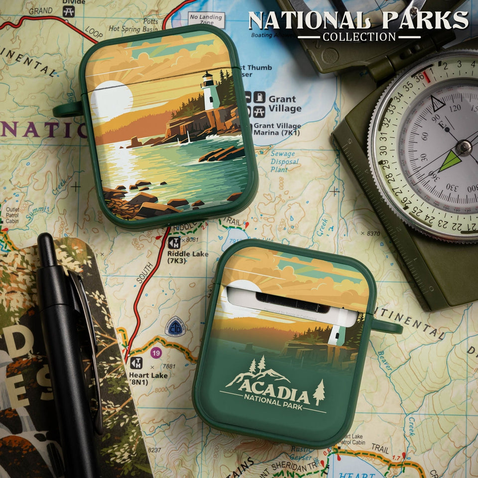 National Parks Acadia HDX Apple Airpods Gen 1 & 2 Case Cover - Wear with style