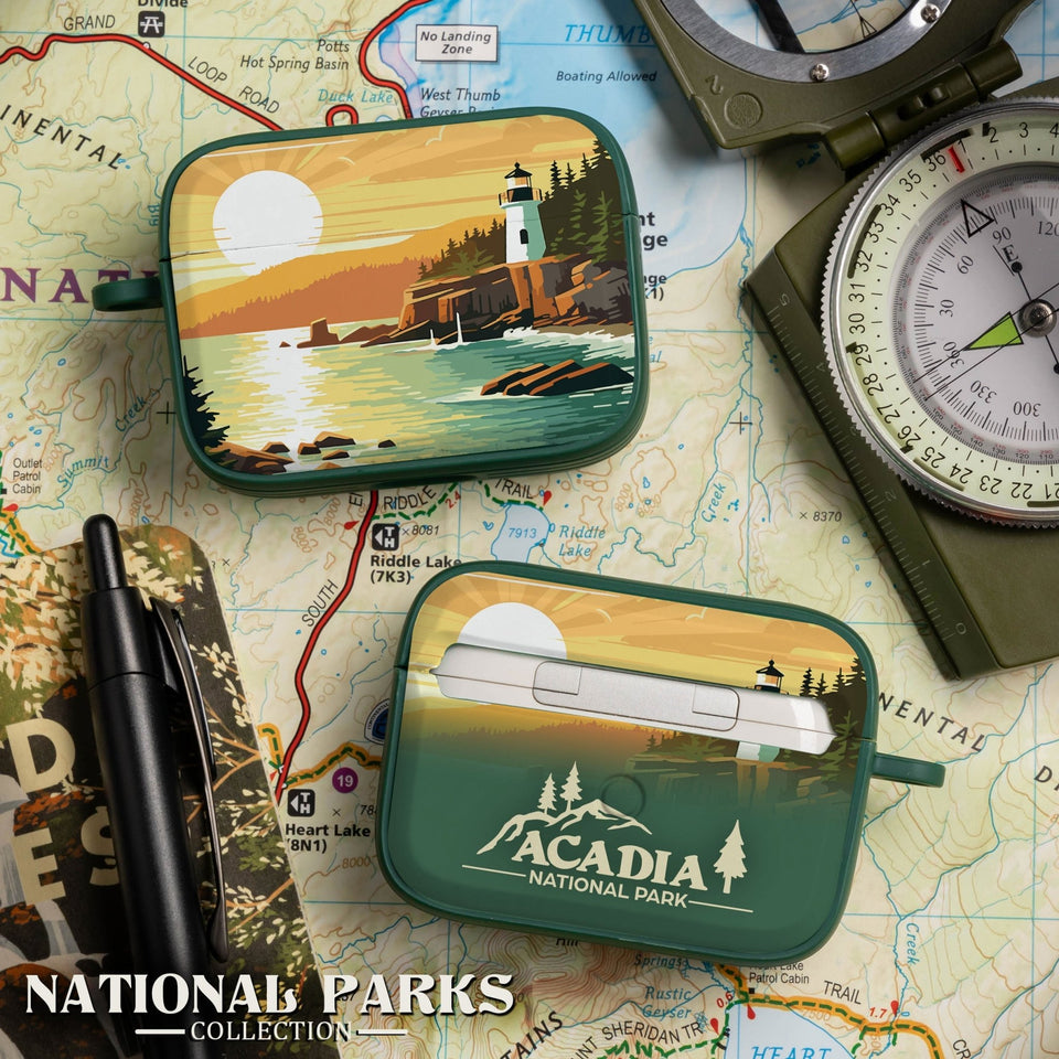 National Parks Acadia HDX Apple Airpods Pro 1 & 2 Case Cover - Wear with style