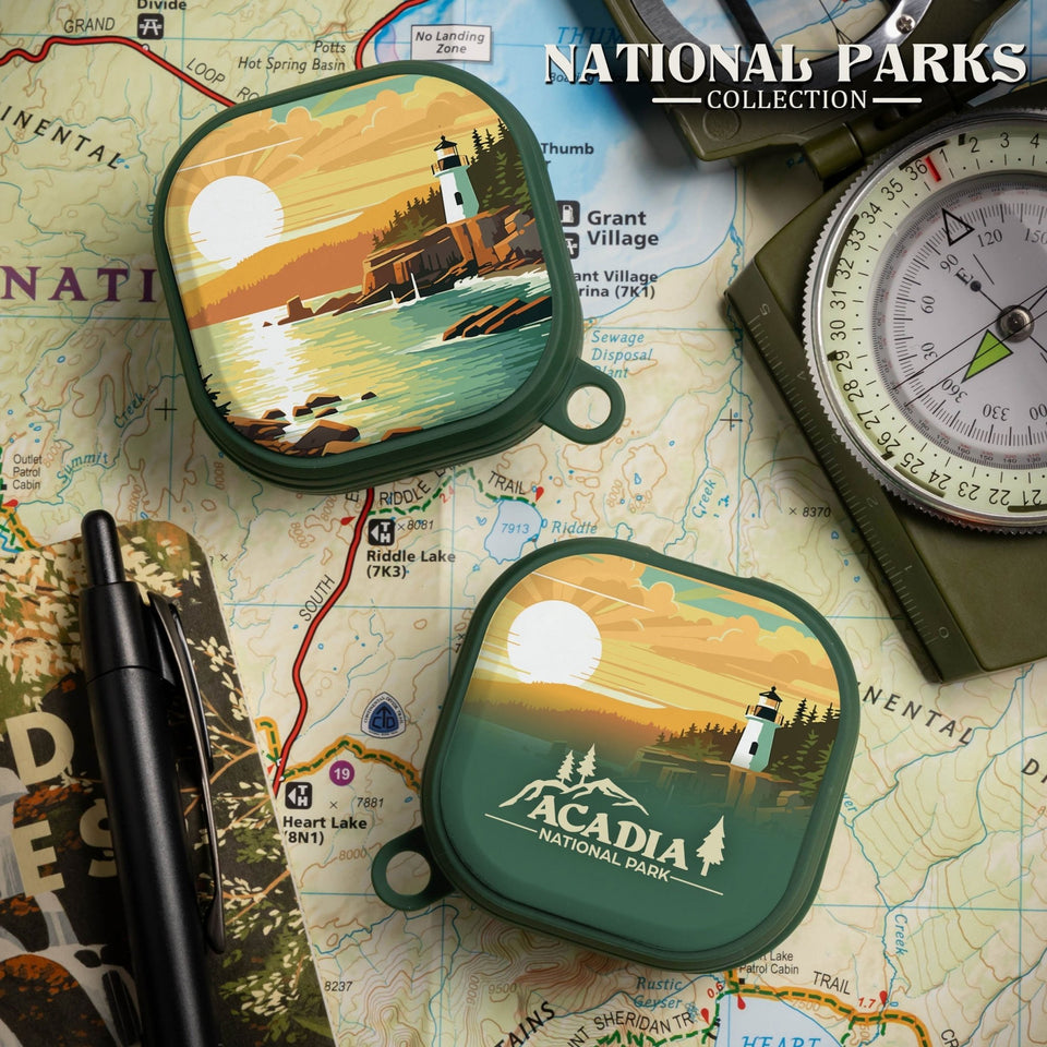 National Parks Acadia HDX Samsung Galaxy Buds Pro & Buds Live Case Cover - Wear with style