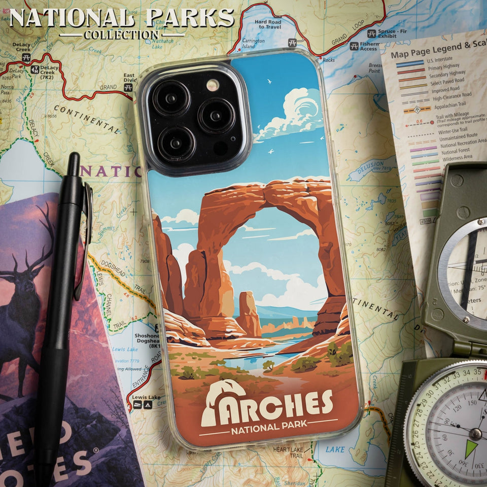 National Parks Arches HD Apple iPhone 14 Series Mag - Safe Phone Case - Wear with style