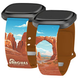National Parks Arches HD Fitbit Versa 3 & Sense 1 Watch Band - Wear with style