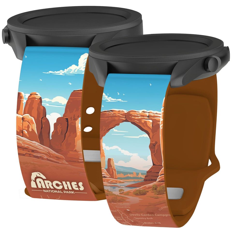 National Parks Arches HD Watchband for Samsung, Garmin, Fossil, and More - Wear with style