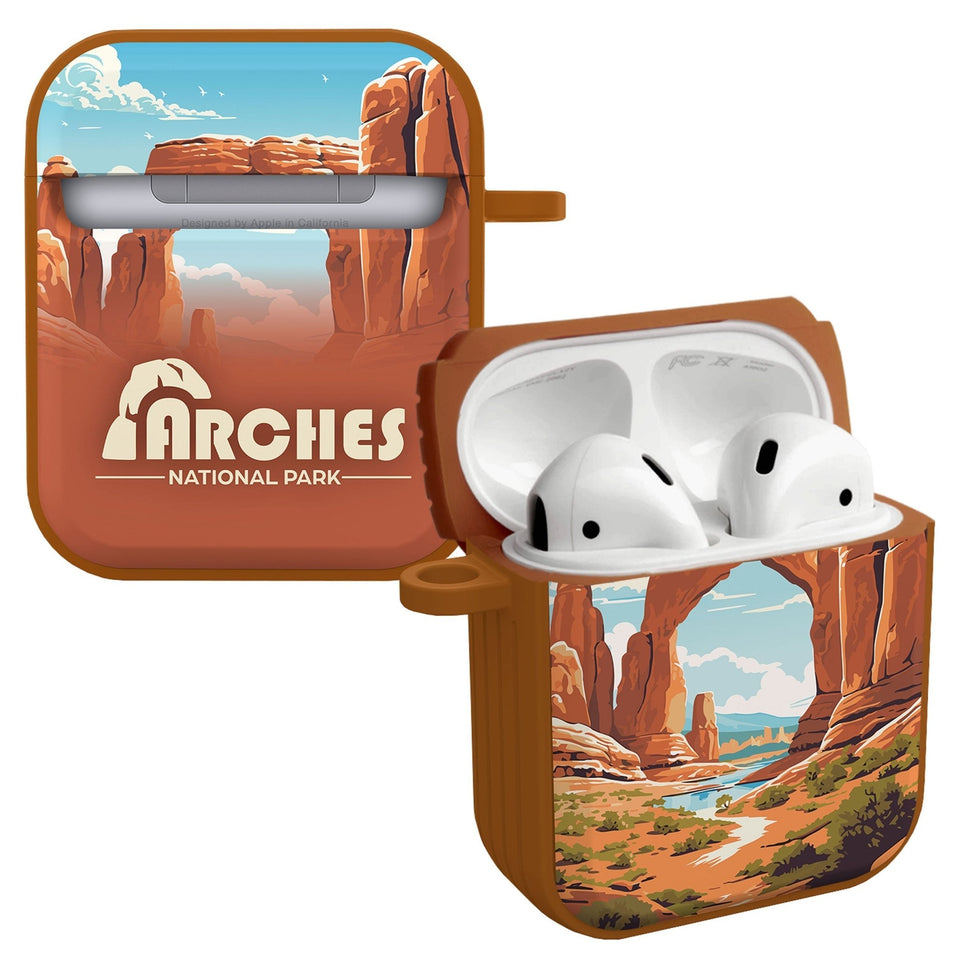 National Parks Arches HDX Apple Airpods Gen 1 & 2 Case Cover - Wear with style