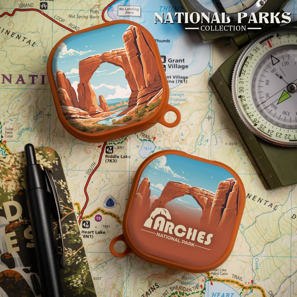 National Parks Arches HDX Samsung Galaxy Buds Pro & Buds Live Case Cover - Wear with style