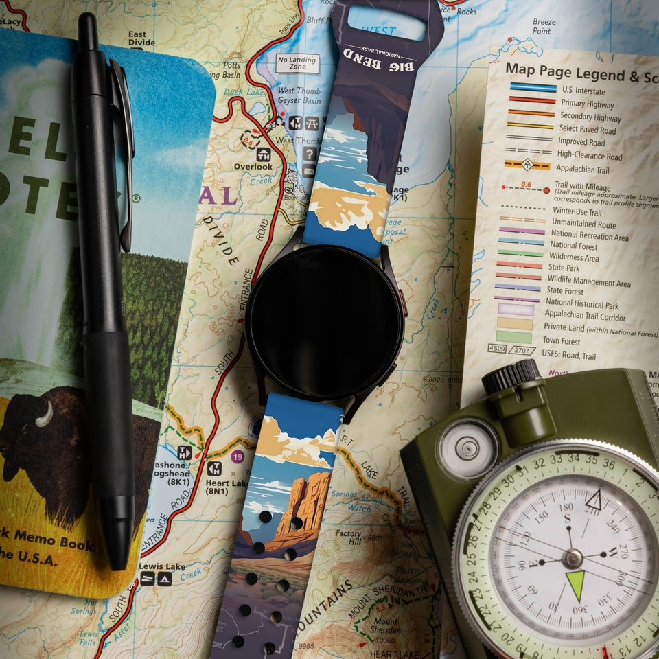 National Parks Big Bend HD Watchband for Samsung, Garmin, Fossil, and More - Wear with style