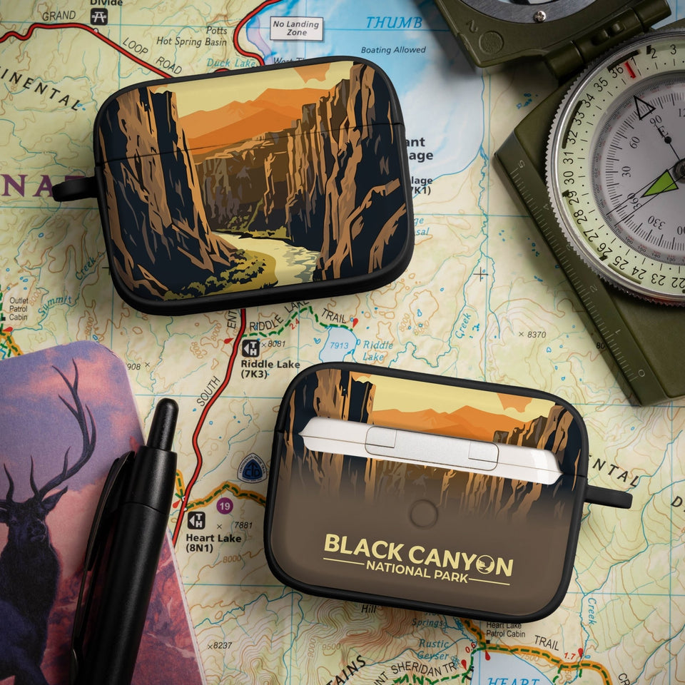 National Parks Black Canyon HDX Apple Airpods Pro 1 & 2 Case Cover - Wear with style